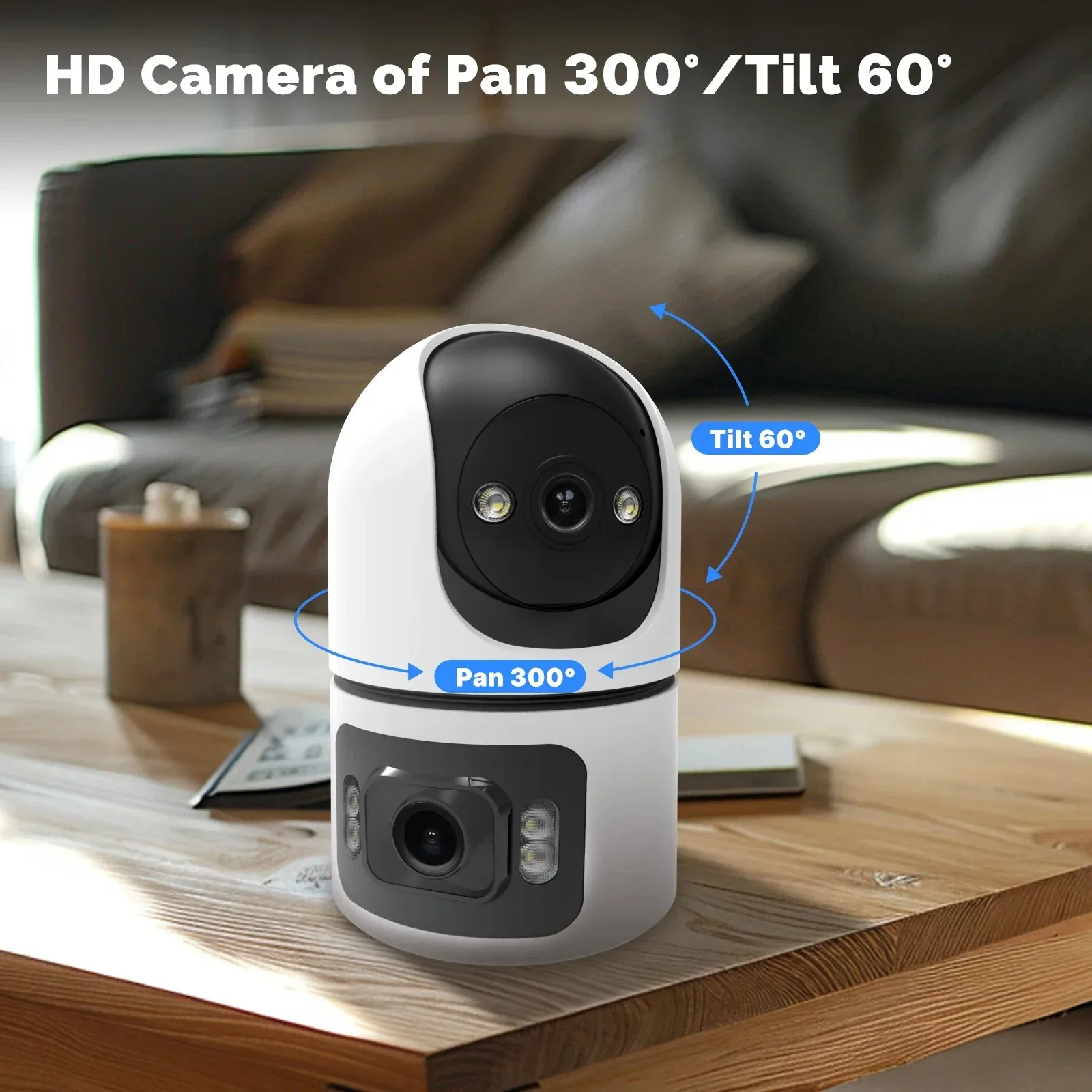 8MP WiFi IP Camera Dual Lens B - đánh giá và giá Baby Monitor Split Screen