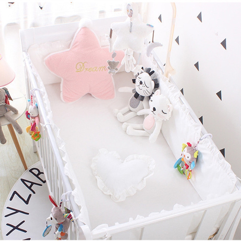 5pcs Solid Baby Bedding Set Be - đánh giá và giá Baby Nursery Sale