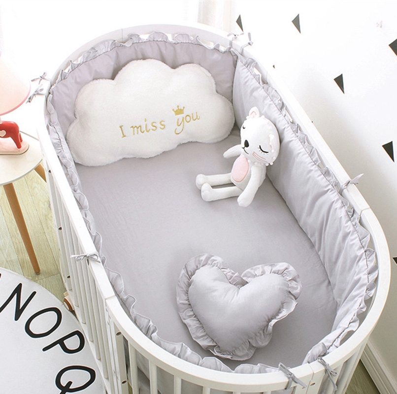 5pcs Solid Baby Bedding Set Be - đánh giá và giá Baby Nursery Sale