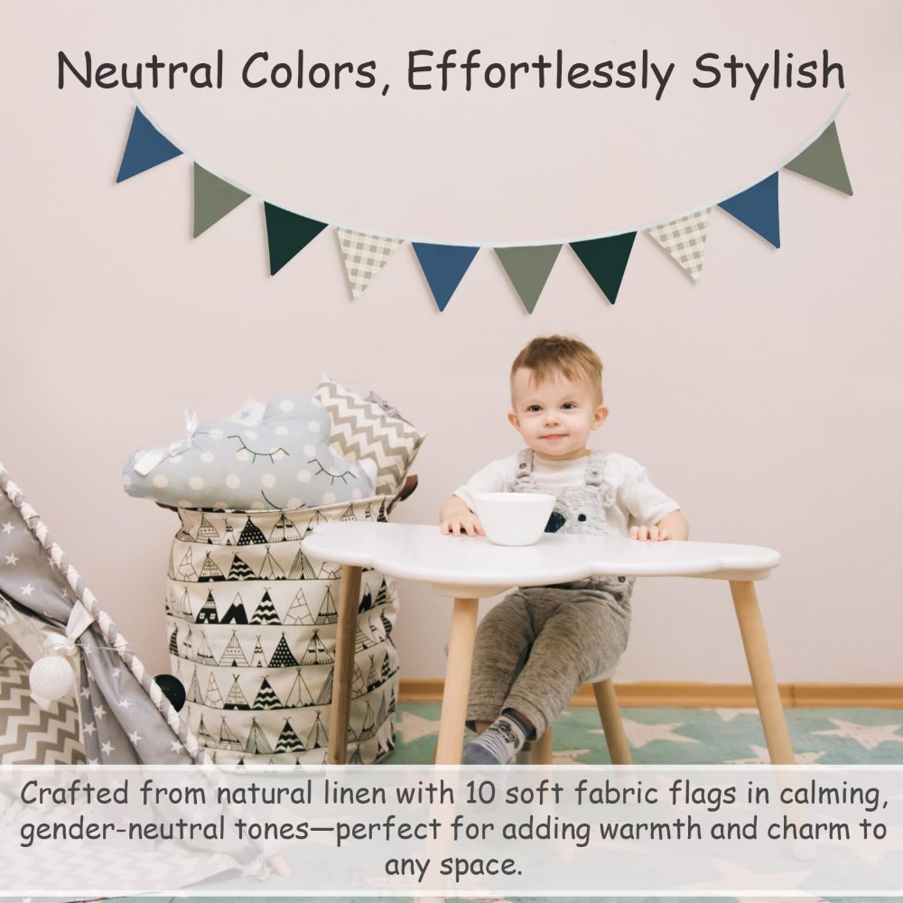 11ft Garland Triangle Banners  - đánh giá và giá Baby Nursery Fabric