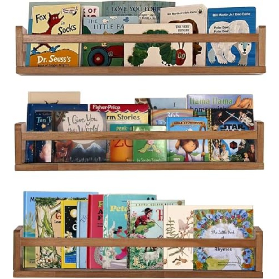 Nursery Shelves Floating Book  - đánh giá và giá Baby Nursery Bookshelf