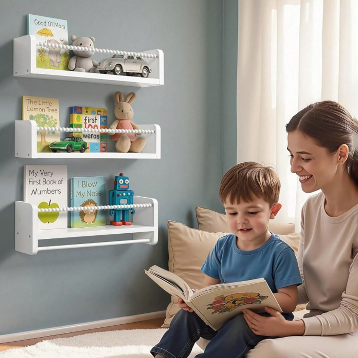 Nursery Book Shelves ,15.7 Inc - đánh giá và giá Baby Nursery Bookshelf