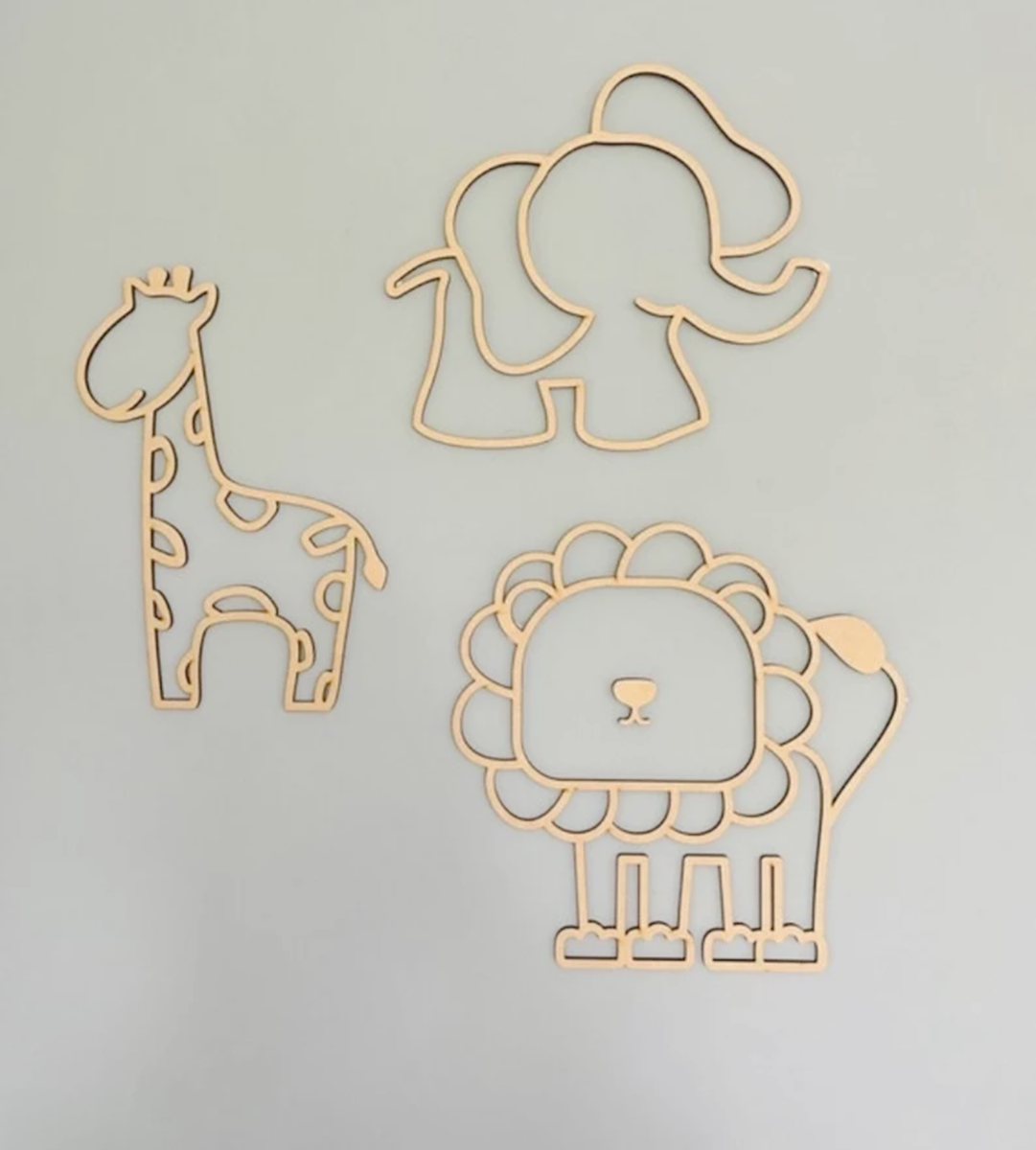 3pcs  Hollow Animals Figurine  - đánh giá và giá Baby Nursery Kit