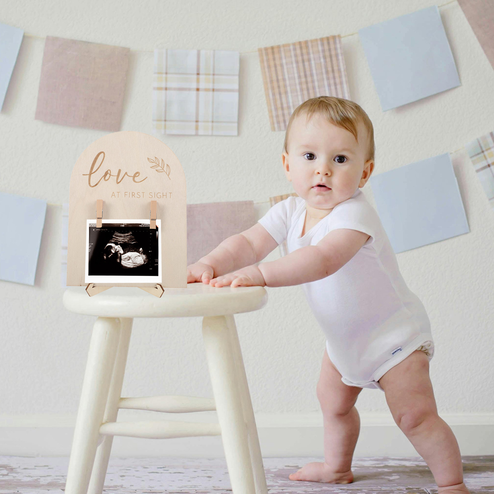 1Set Wooden Sonogram Picture F - đánh giá và giá Baby Nursery Keepsake