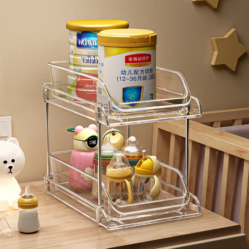 2 Tier Clear Multi-layer Baby  - đánh giá và giá Baby Nursery Organizer