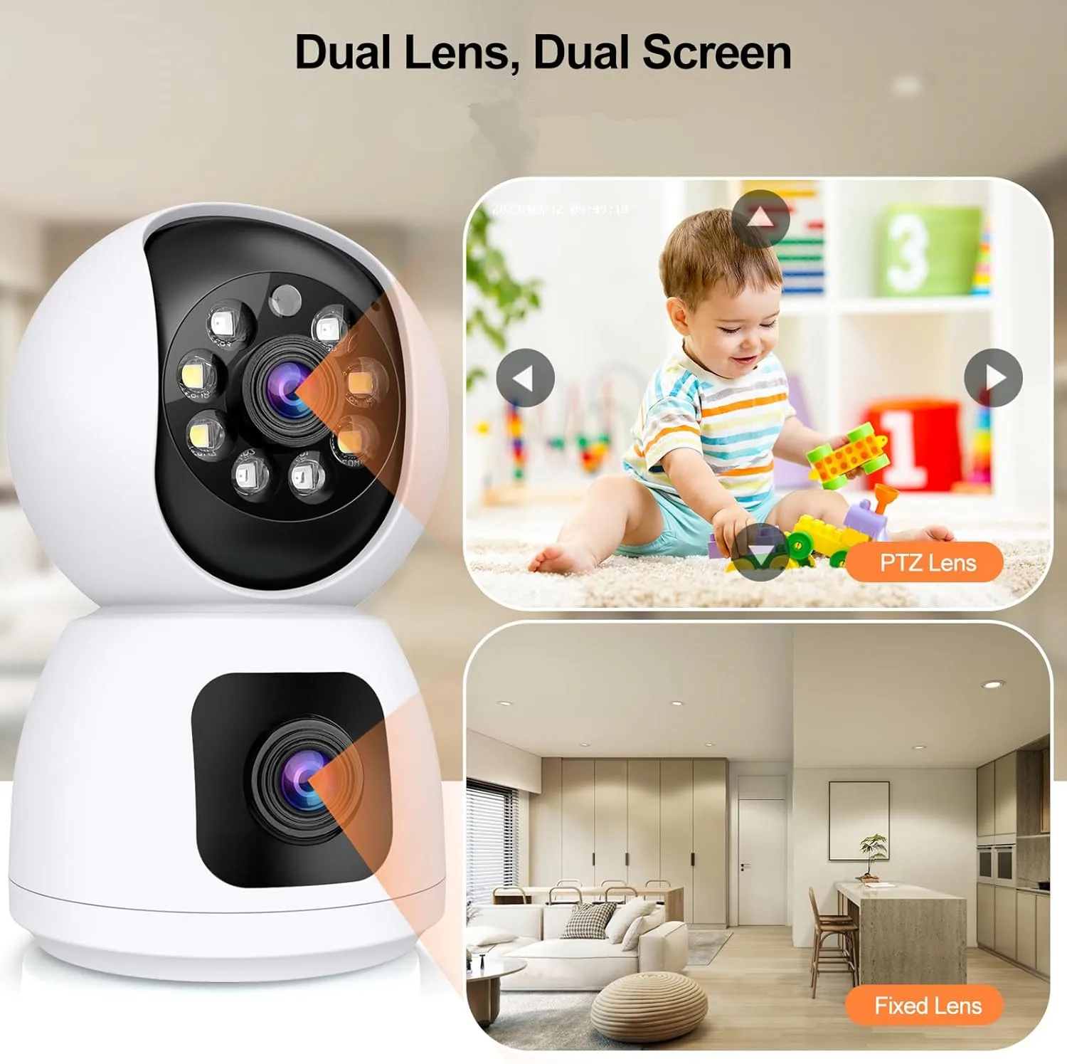 Tuya  4K 8MP HD WiFi Camera In - đánh giá và giá Baby Monitor Split Screen
