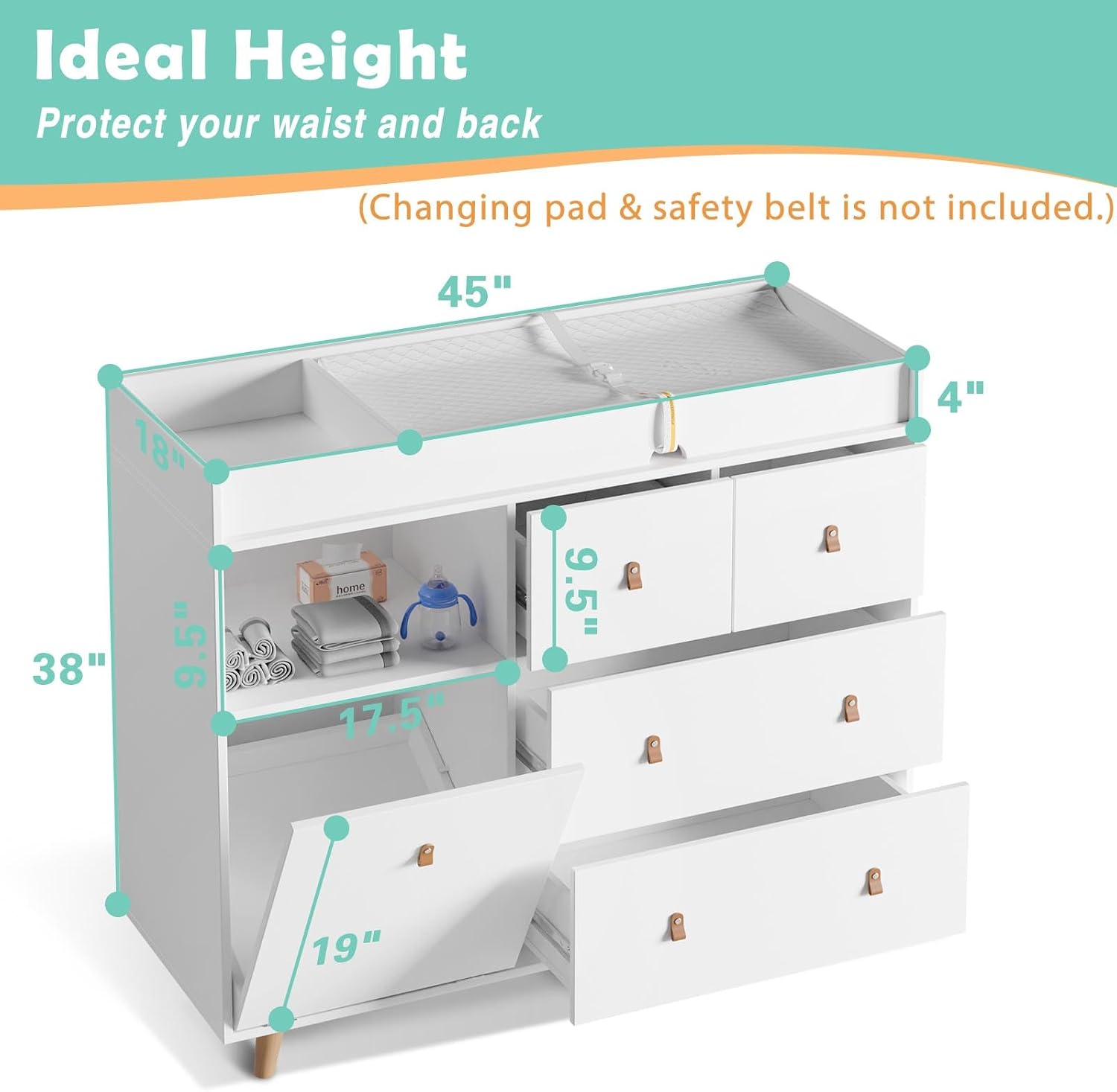 Baby Changing Table Nursery Dr - đánh giá và giá Baby Nursery Dresser
