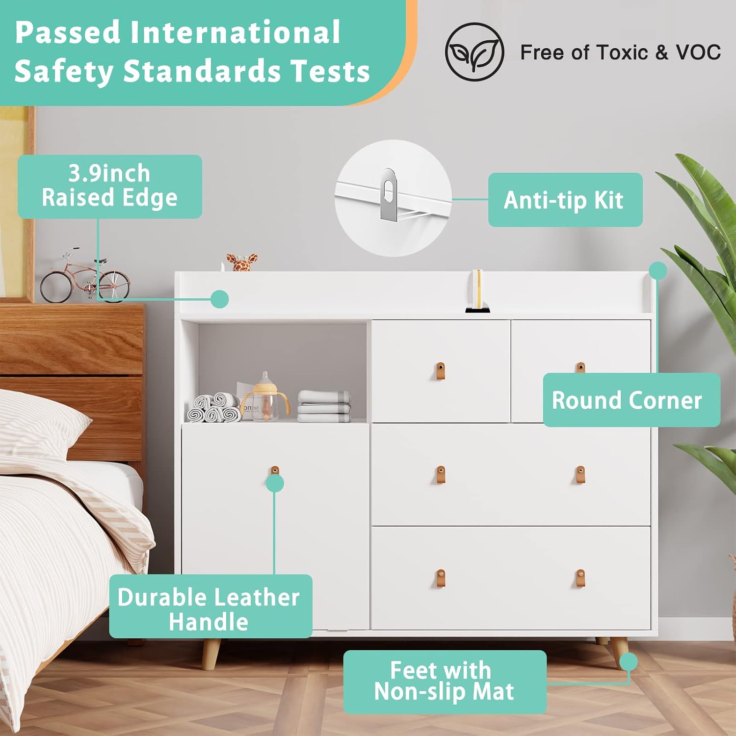 Baby Changing Table Nursery Dr - đánh giá và giá Baby Nursery Dresser