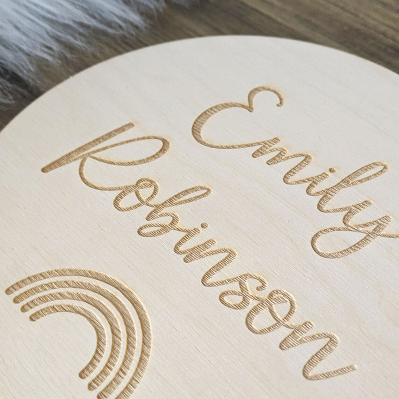 Engraved wood Nursery name sig - đánh giá và giá Baby Nursery Keepsake