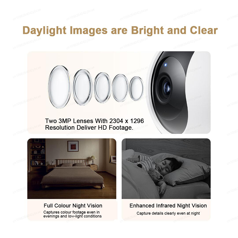 XIAOMI Smart Camera C300 Dual  - đánh giá và giá Baby Monitor Split Screen