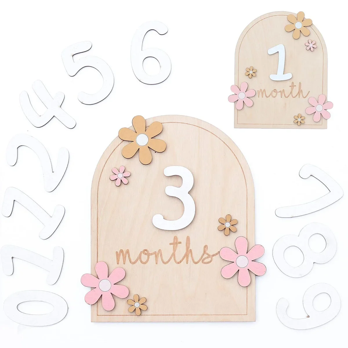 Wooden Baby Monthly Milestone  - đánh giá và giá Milestone Card Set