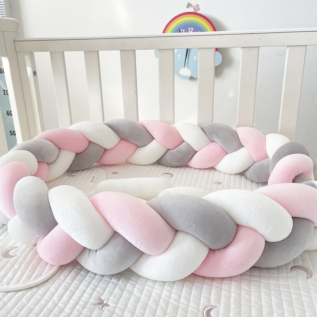 1M/2M/3M/4M Baby Braid Bumper  - đánh giá và giá Baby Nursery Sale