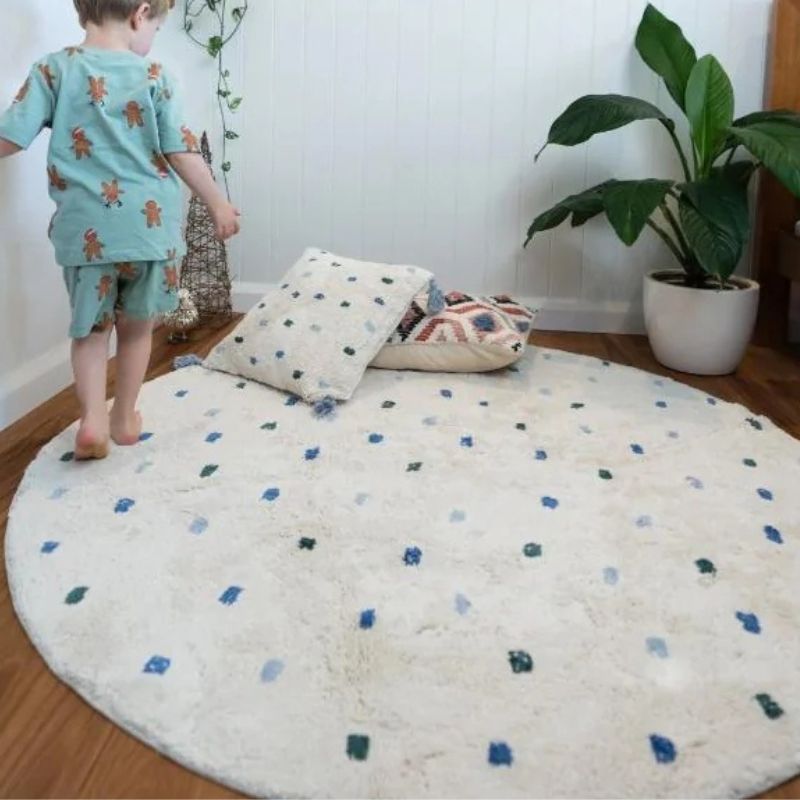 Dot Fluffy Carpet Living Room  - đánh giá và giá Baby Nursery Fabric