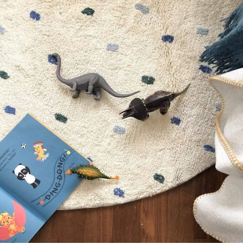 Dot Fluffy Carpet Living Room  - đánh giá và giá Baby Nursery Fabric