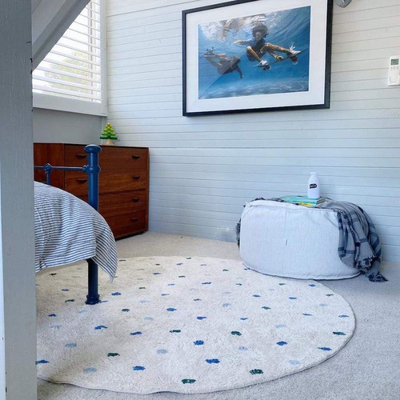 Dot Fluffy Carpet Living Room  - đánh giá và giá Baby Nursery Fabric