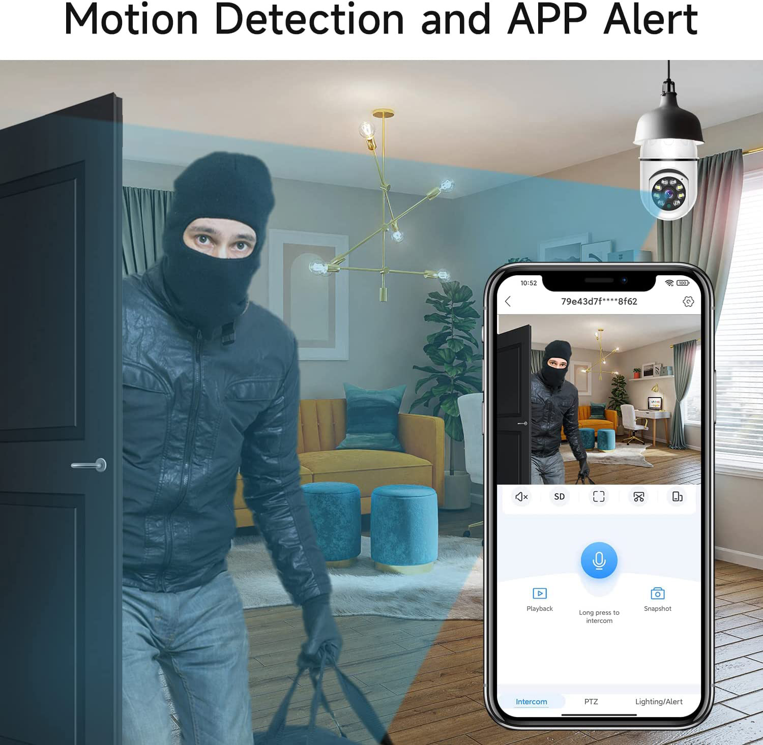 8MP E27 Bulb Surveillance Came - đánh giá và giá Baby Monitor Split Screen