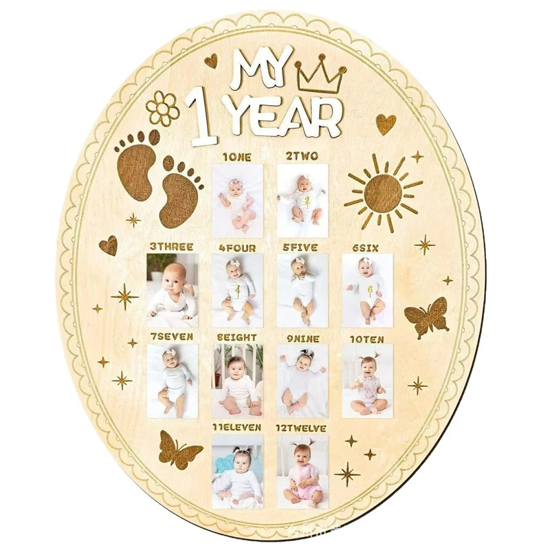 Wooden Baby Month Milestone Ph - đánh giá và giá Baby Nursery Keepsake