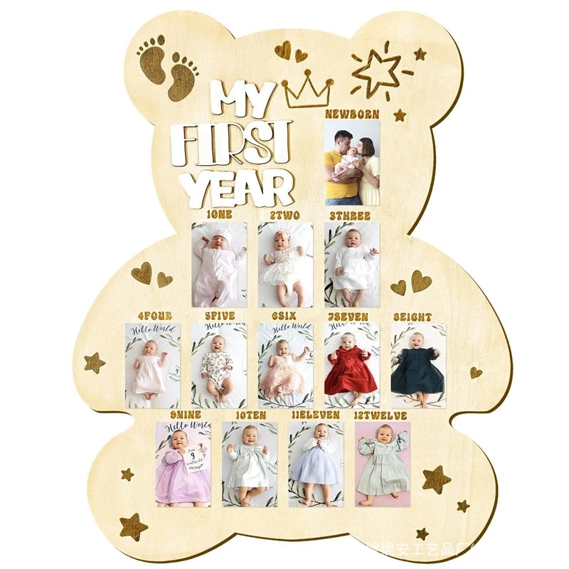 Wooden Baby Month Milestone Ph - đánh giá và giá Baby Nursery Keepsake