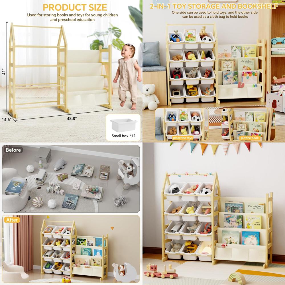 Wooden Toy Storage Organizer K - đánh giá và giá Baby Nursery Organizer