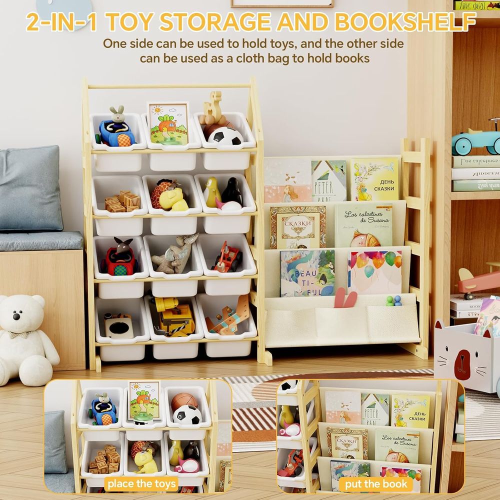 Wooden Toy Storage Organizer K - đánh giá và giá Baby Nursery Organizer