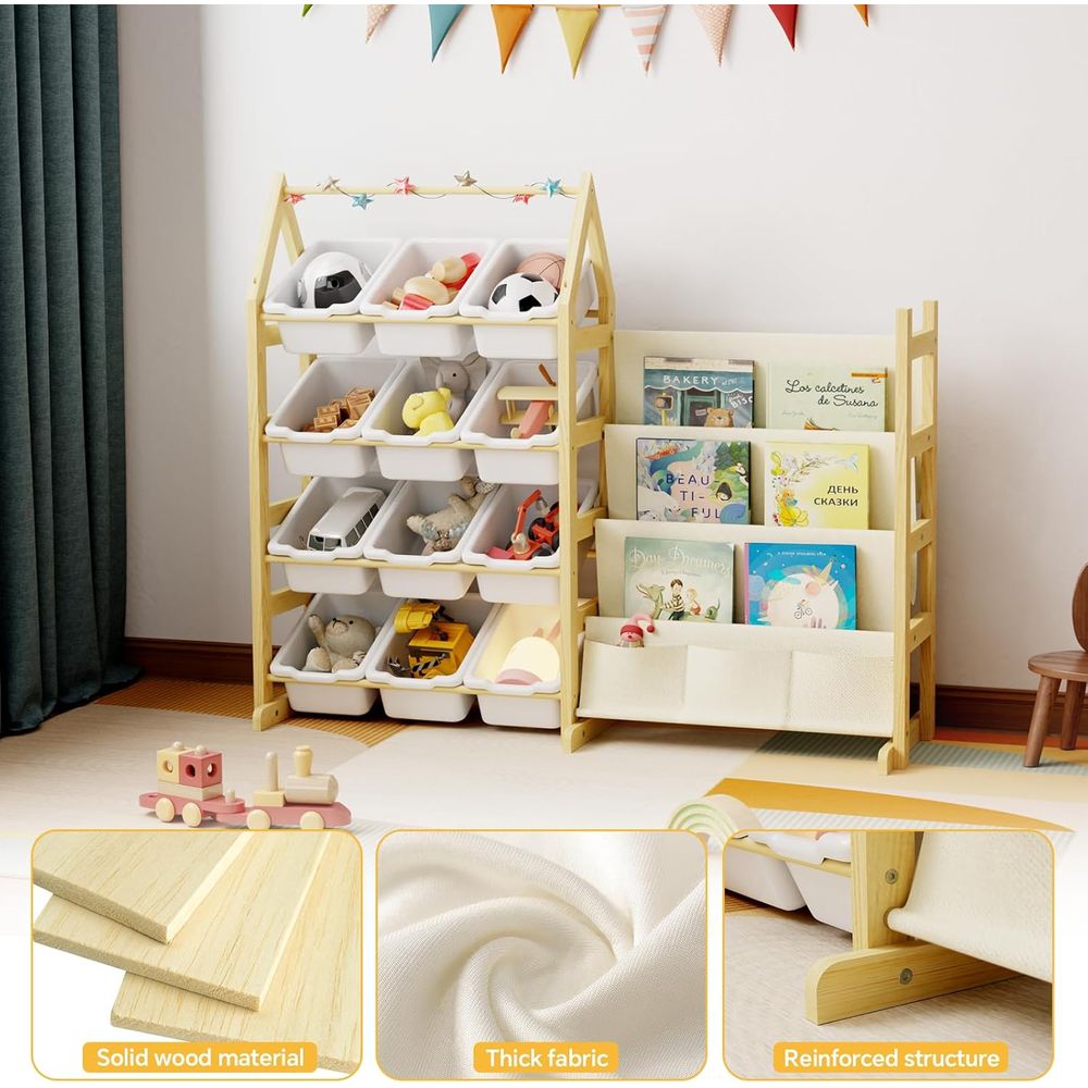Wooden Toy Storage Organizer K - đánh giá và giá Baby Nursery Organizer