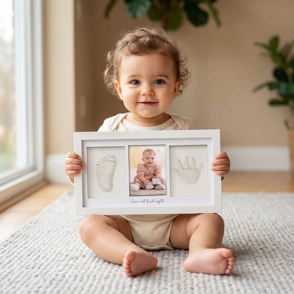 Baby Handprint Footprint Clay  - đánh giá và giá Baby Nursery Kit