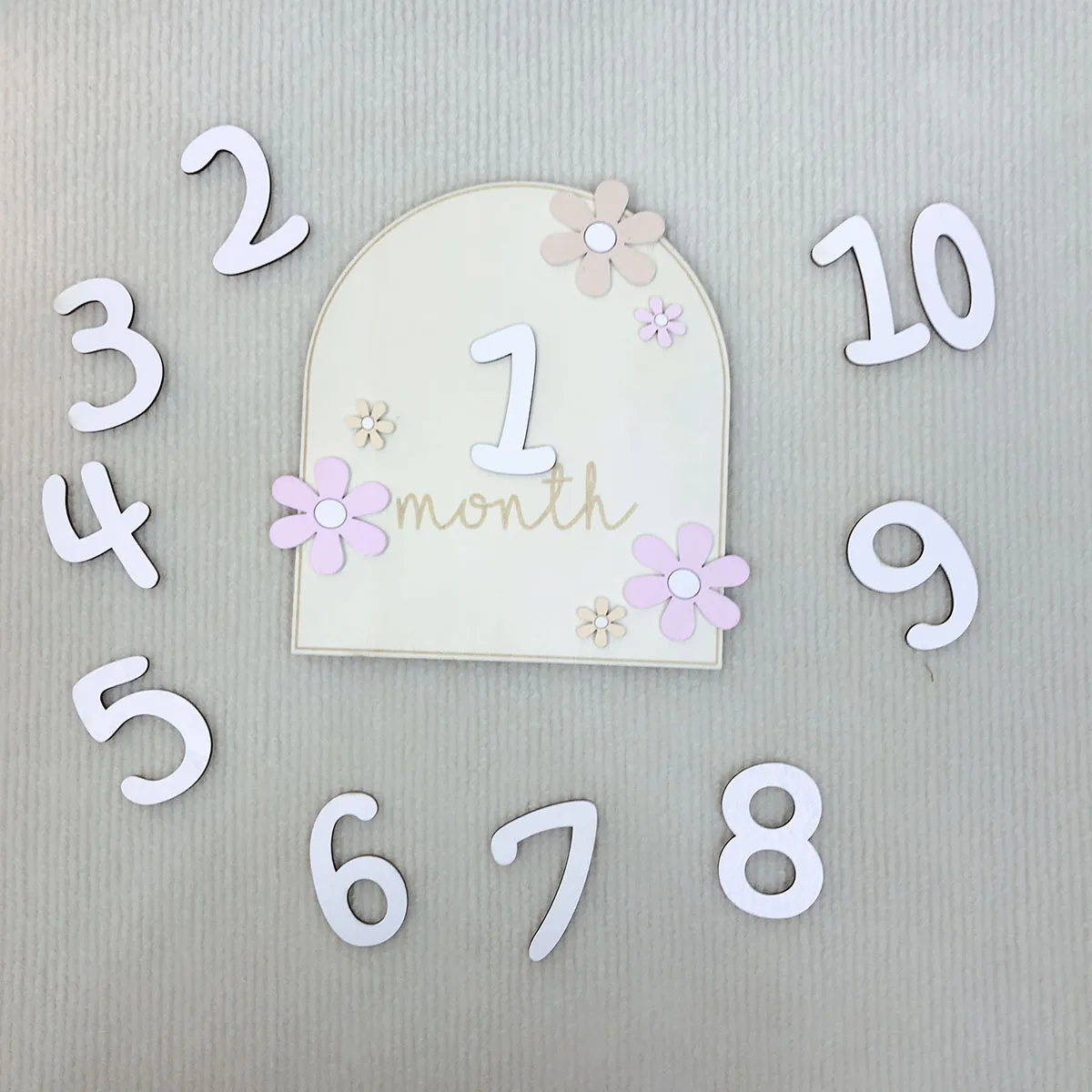 Girls Boys Newborn Photography - đánh giá và giá Milestone Card Set