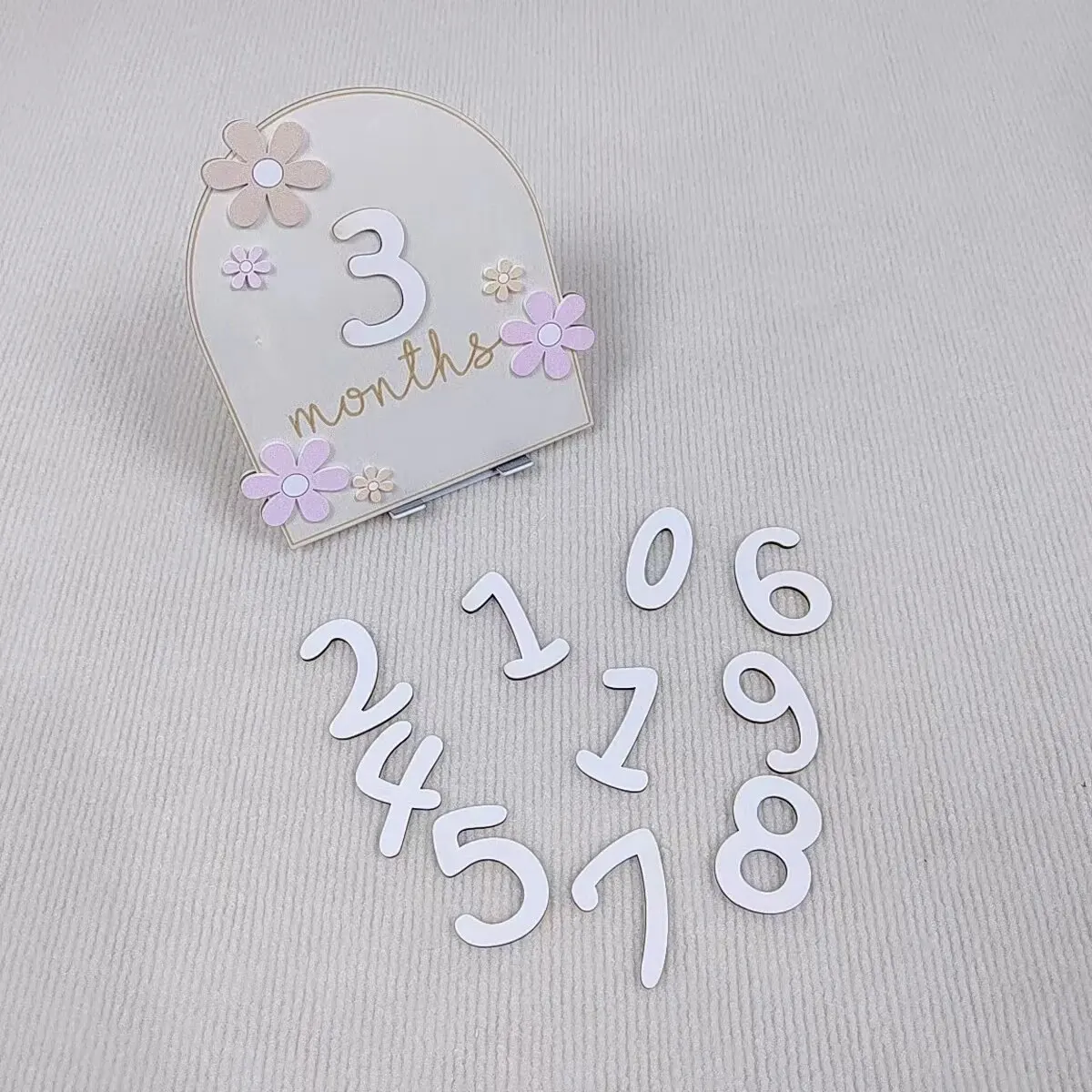 Girls Boys Newborn Photography - đánh giá và giá Milestone Card Set