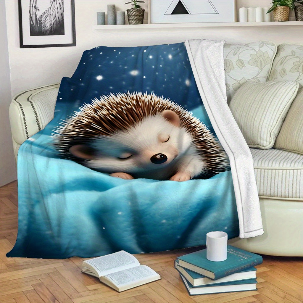 Cute Hedgehog Nursery Blanket  - đánh giá và giá Baby Nursery Bedding