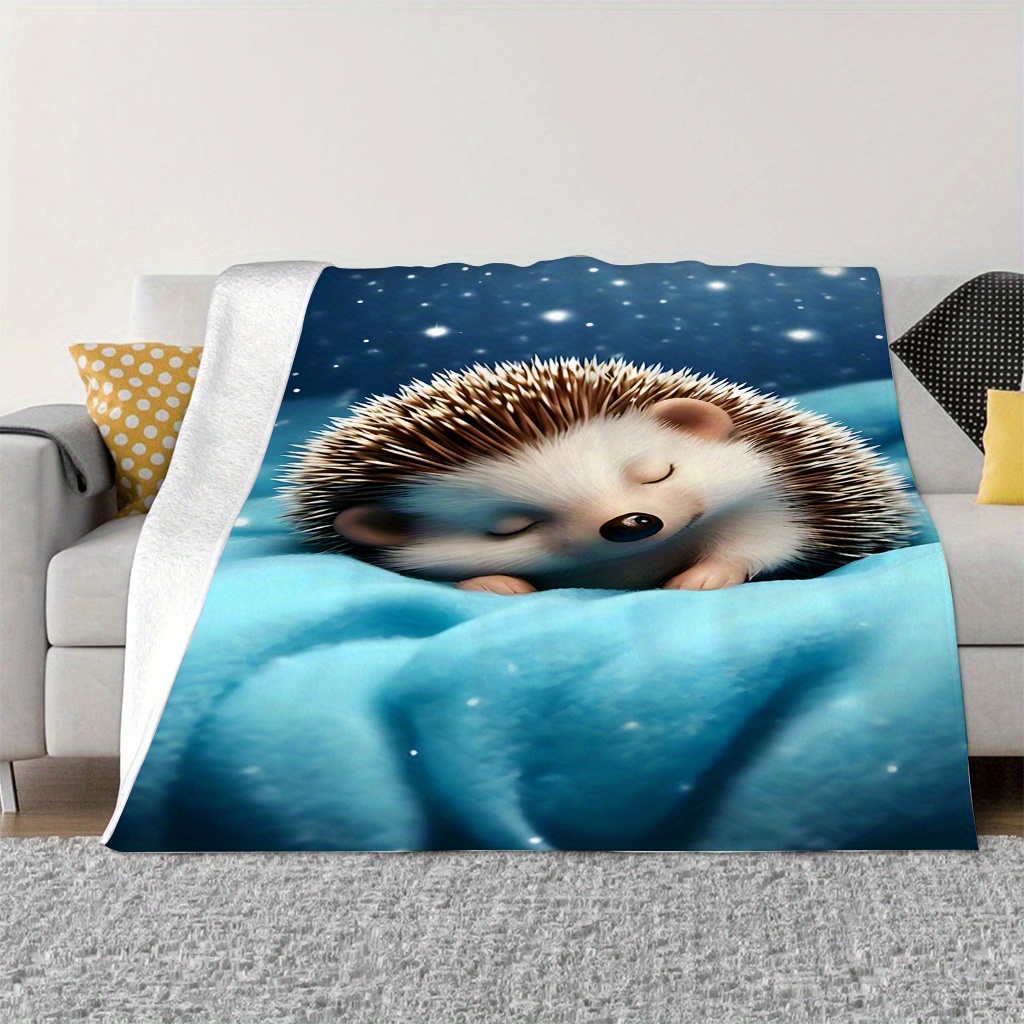 Cute Hedgehog Nursery Blanket  - đánh giá và giá Baby Nursery Bedding