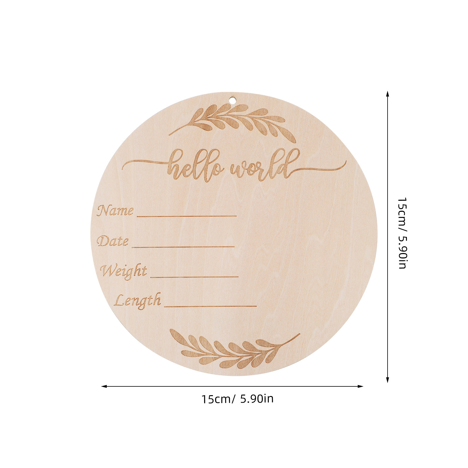 1Set Wooden Baby Discs Set Mon - đánh giá và giá Baby Nursery Keepsake