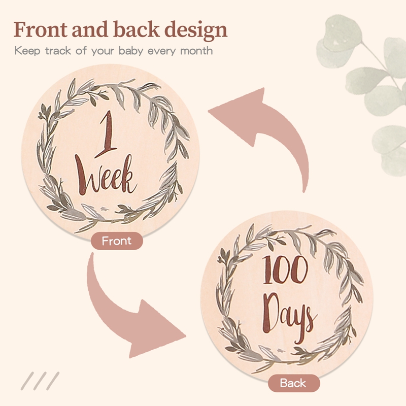 8Pcs Wooden Baby Milestone Car - đánh giá và giá Milestone Card Set