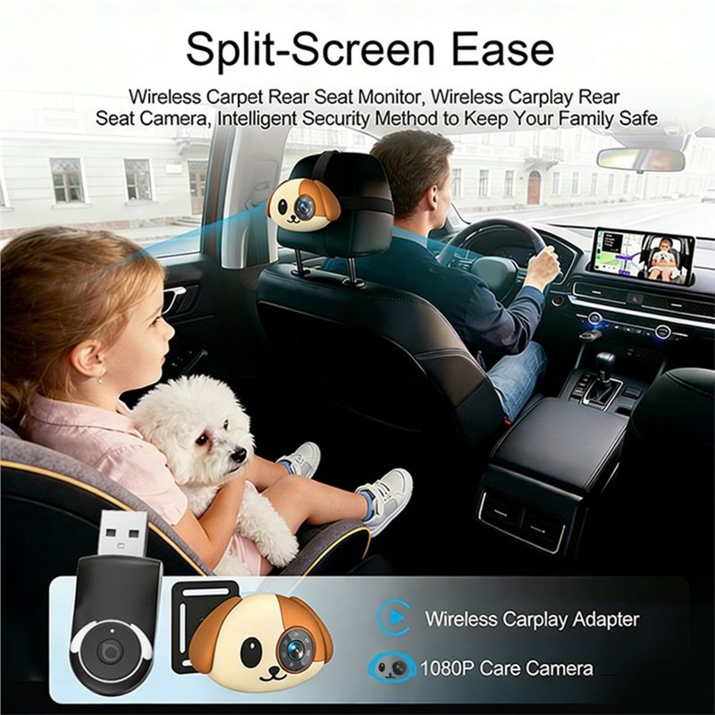 ABQB-Baby Car Camera 150° Wide - đánh giá và giá Baby Monitor Split Screen