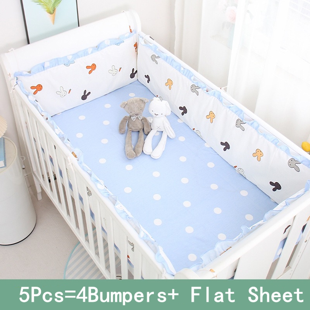 5Pcs Crib Bedding Set Girl Bab - đánh giá và giá Baby Nursery Bedding