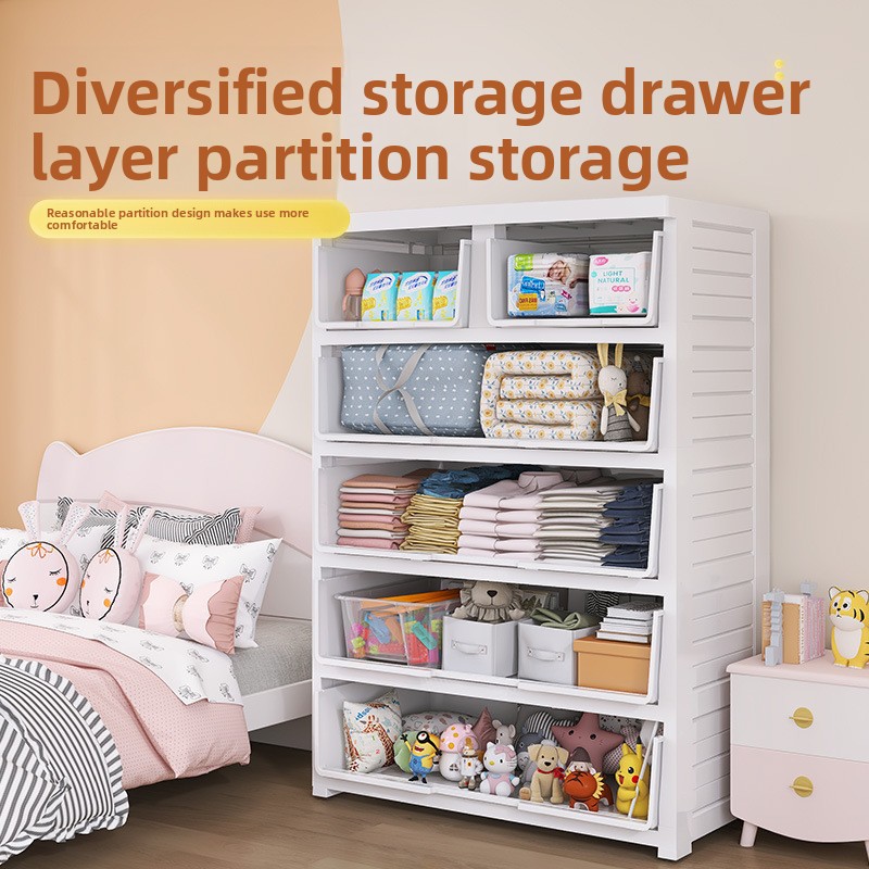 Thickened 5-Drawer Plastic Sto - đánh giá và giá Baby Nursery Dresser