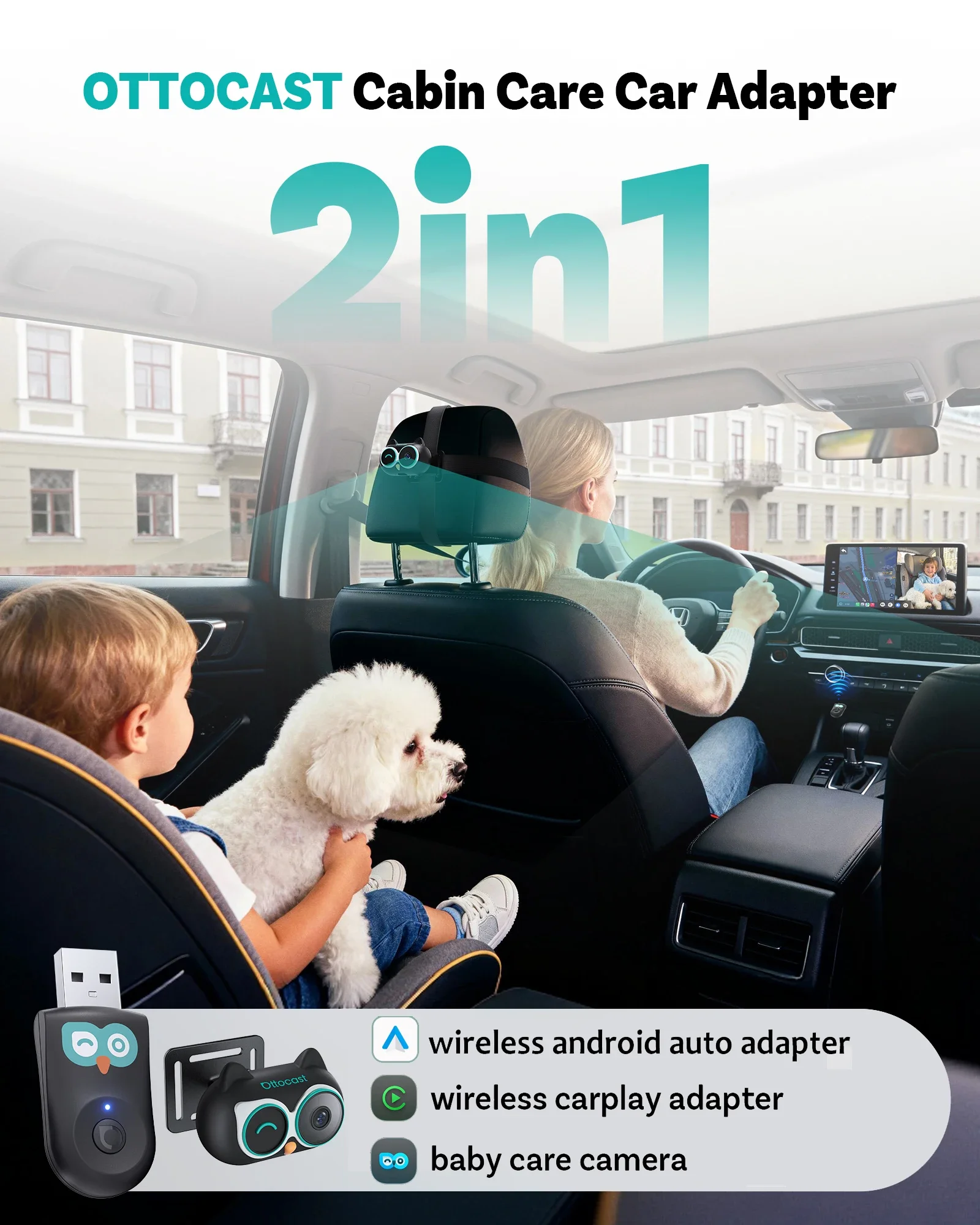OTTOCAST Cabin Care Wireless C - đánh giá và giá Baby Monitor Split Screen