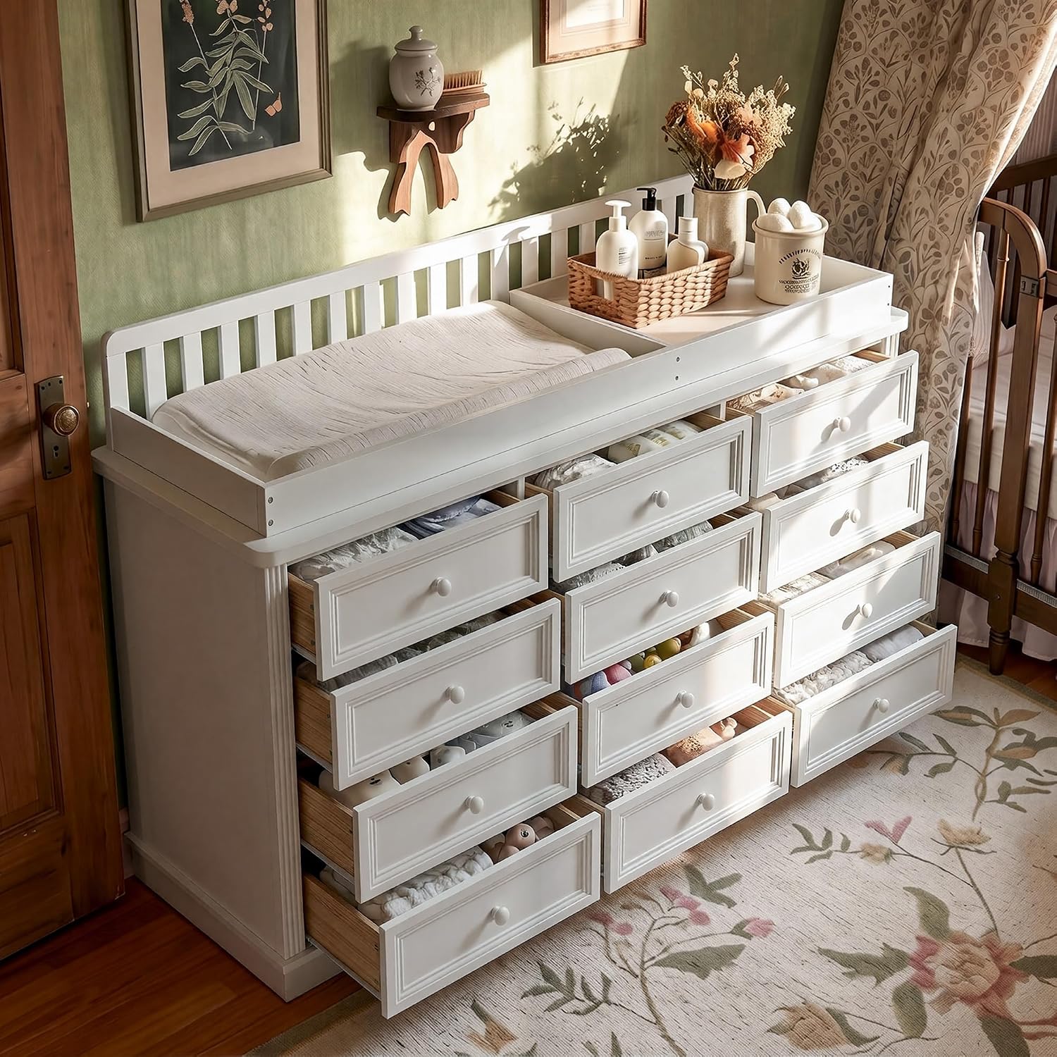 Baby Changing Table Dresser, 1 - đánh giá và giá Baby Nursery Dresser