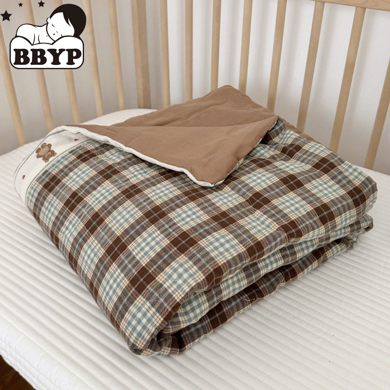 Breathable Grid Linen Quilt fo - đánh giá và giá Baby Nursery Bedding