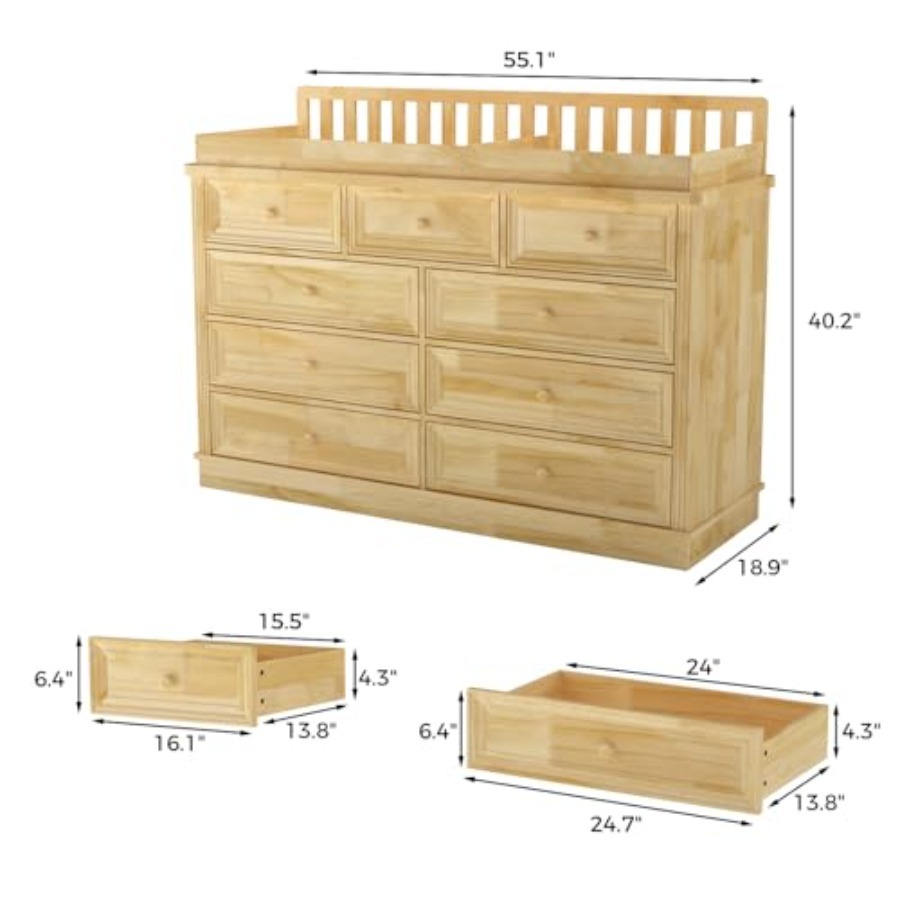 Baby Changing Table Dresser, 1 - đánh giá và giá Baby Nursery Dresser