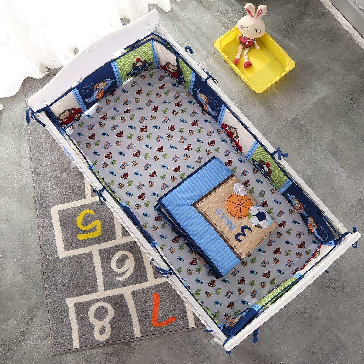 7Piece Crib Bedding Set Infant - đánh giá và giá Baby Nursery Bedding