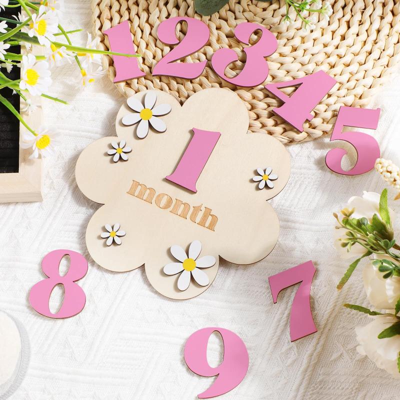 Wooden Baby Monthly Milestone  - đánh giá và giá Milestone Card Set