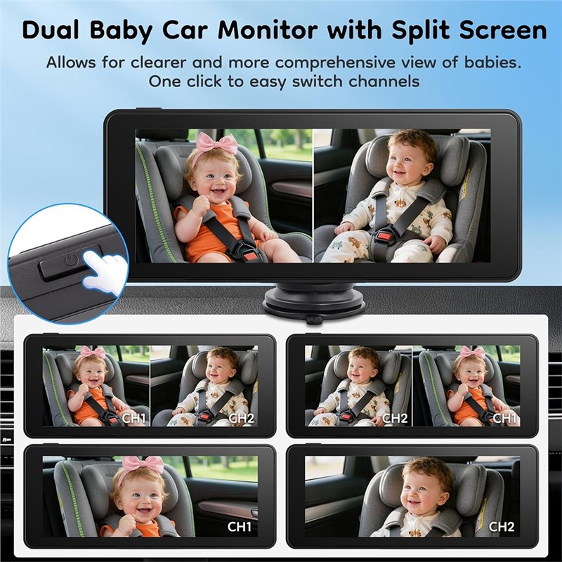 Strict For Carseat Compatible  - đánh giá và giá Baby Monitor Split Screen