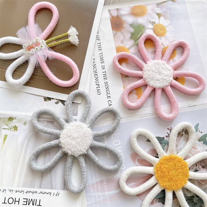 Cotton Rope Woven Daisy Flower - đánh giá và giá Baby Nursery Fabric