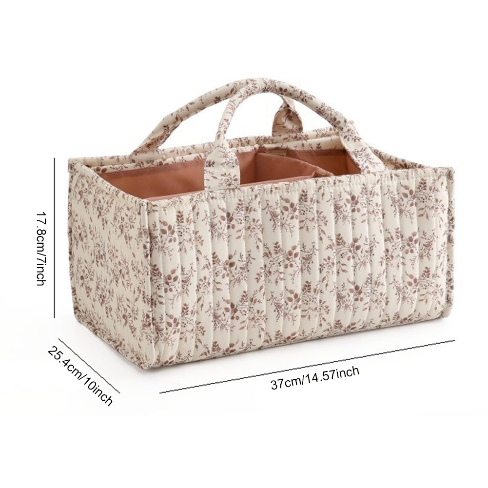 Floral Diaper Caddy Organizer  - đánh giá và giá Baby Nursery Must Haves
