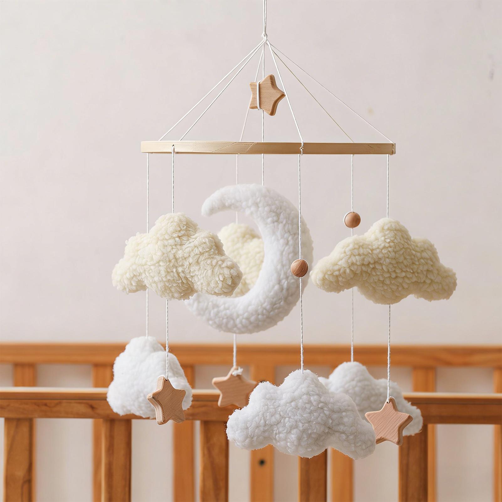 Wooden Crib Mobile Baby Bed Be - đánh giá và giá Baby Nursery Bedding
