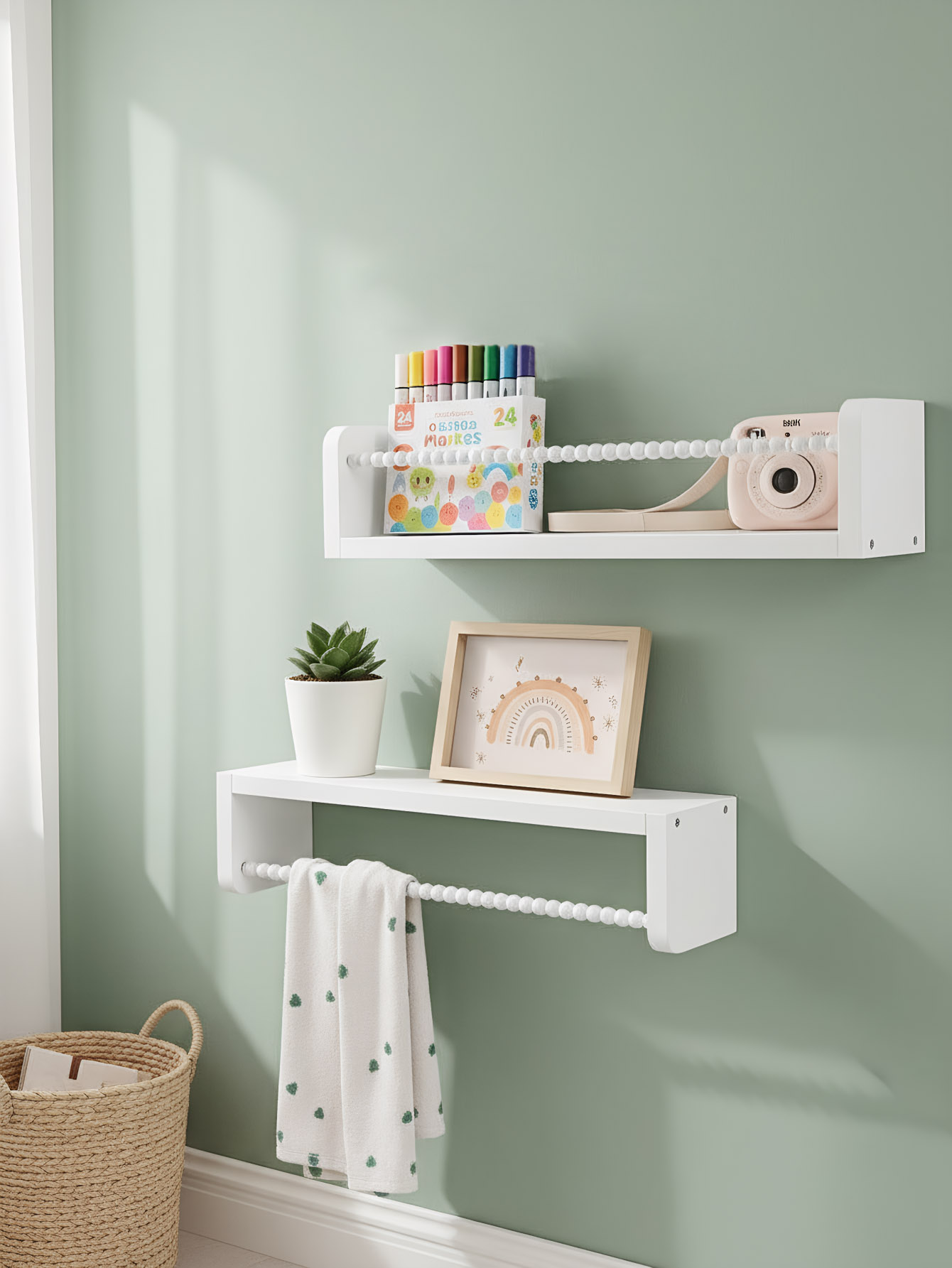 Wood Nursery Book Shelves, 15. - đánh giá và giá Baby Nursery Bookshelf