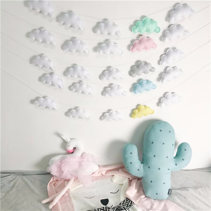 Nordic Felt Cloud Garlands Str - đánh giá và giá Baby Nursery Fabric
