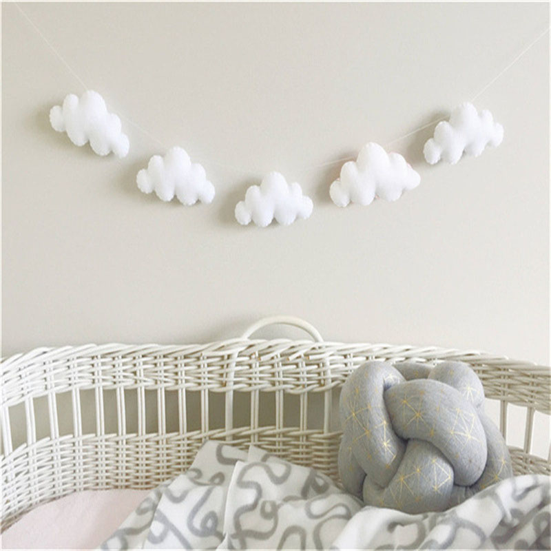 Nordic Felt Cloud Garlands Str - đánh giá và giá Baby Nursery Fabric